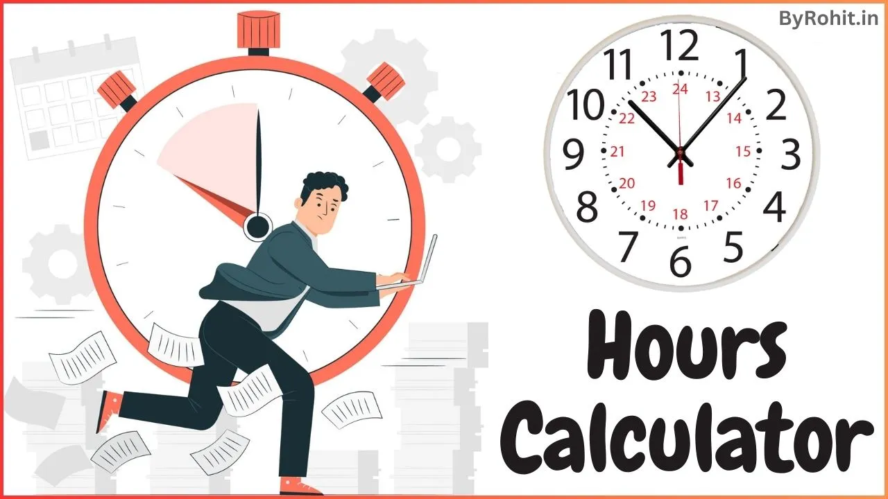Hours calculator minutes calculator time calculator tools by rohit